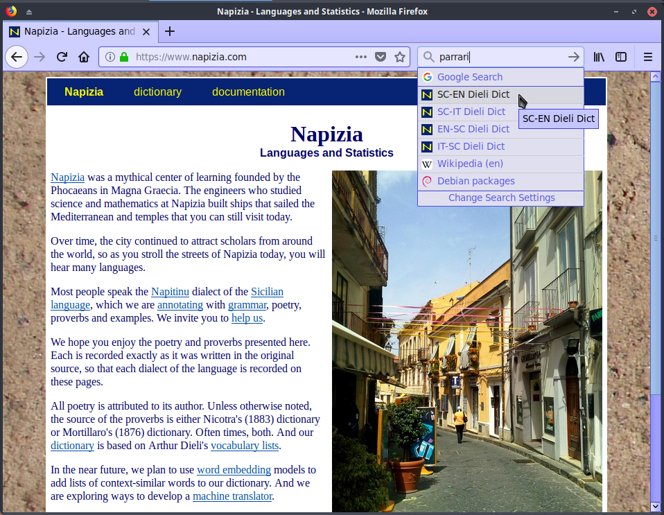 Step 5: search for a word